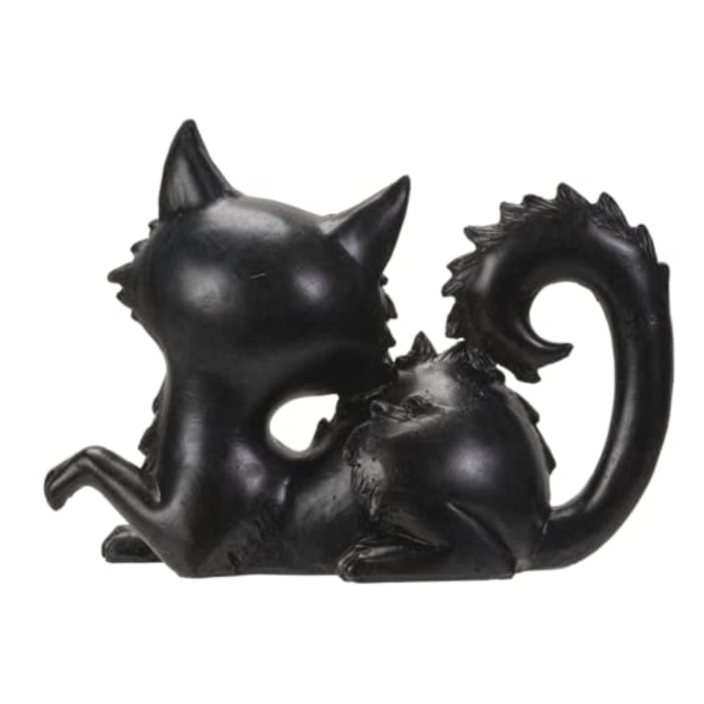 Black Cat Sitting Figurine Spooky Polyresin Statue and Home Decoration 8.27 Inches x 3.15 Inches x 5.91 Inches