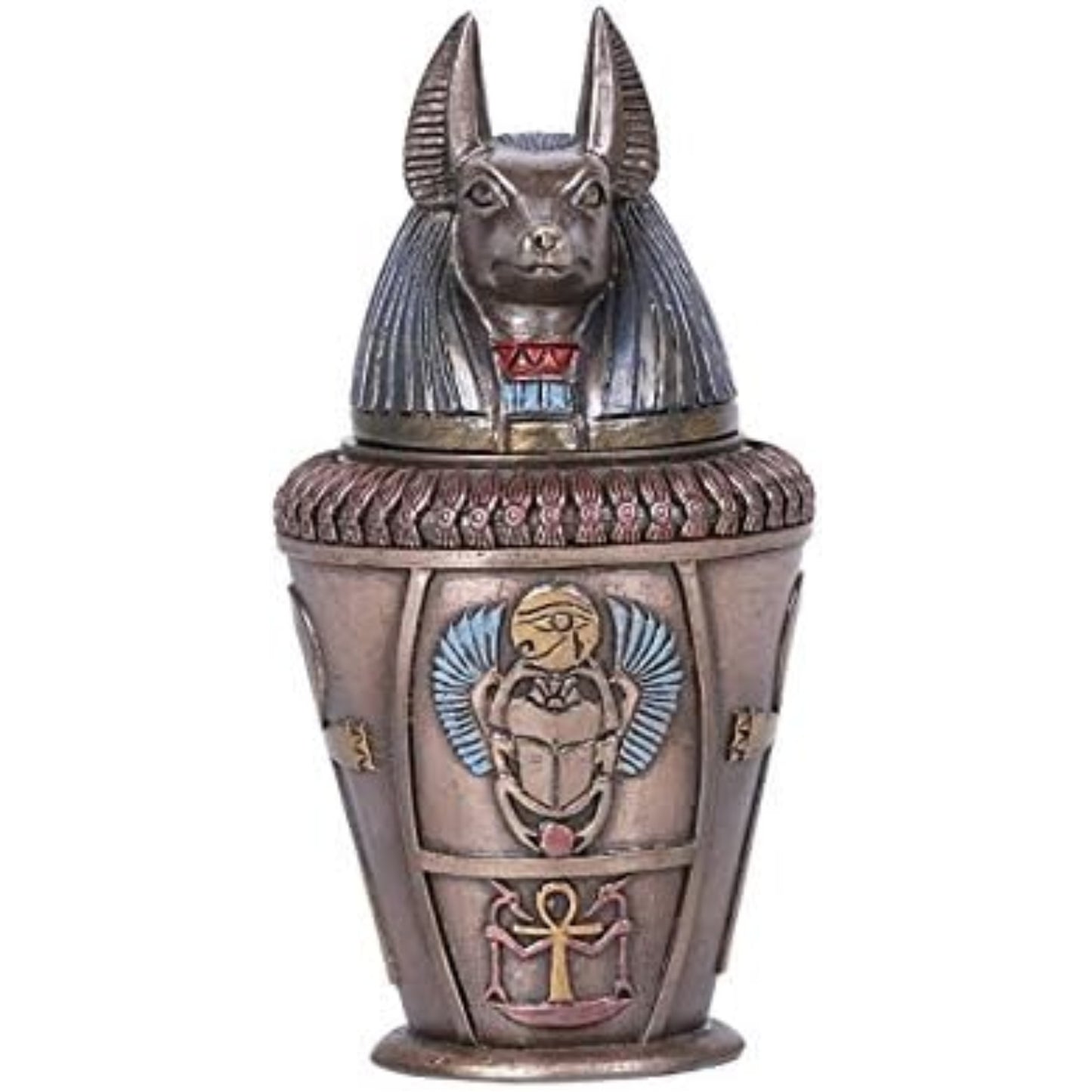 Ancient Egyptian Duamutef Canopic Jar Home Decor Egypt Figurine 5.75 inch