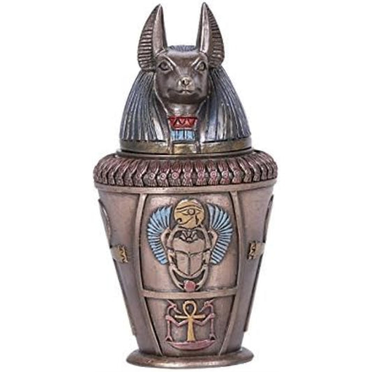 Ancient Egyptian Duamutef Canopic Jar Home Decor Egypt Figurine 5.75 inch