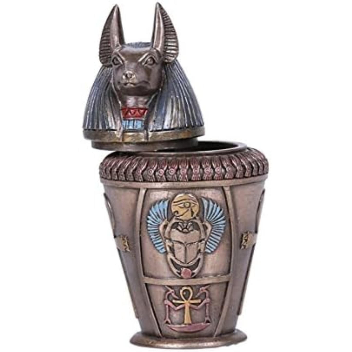 Ancient Egyptian Duamutef Canopic Jar Home Decor Egypt Figurine 5.75 inch