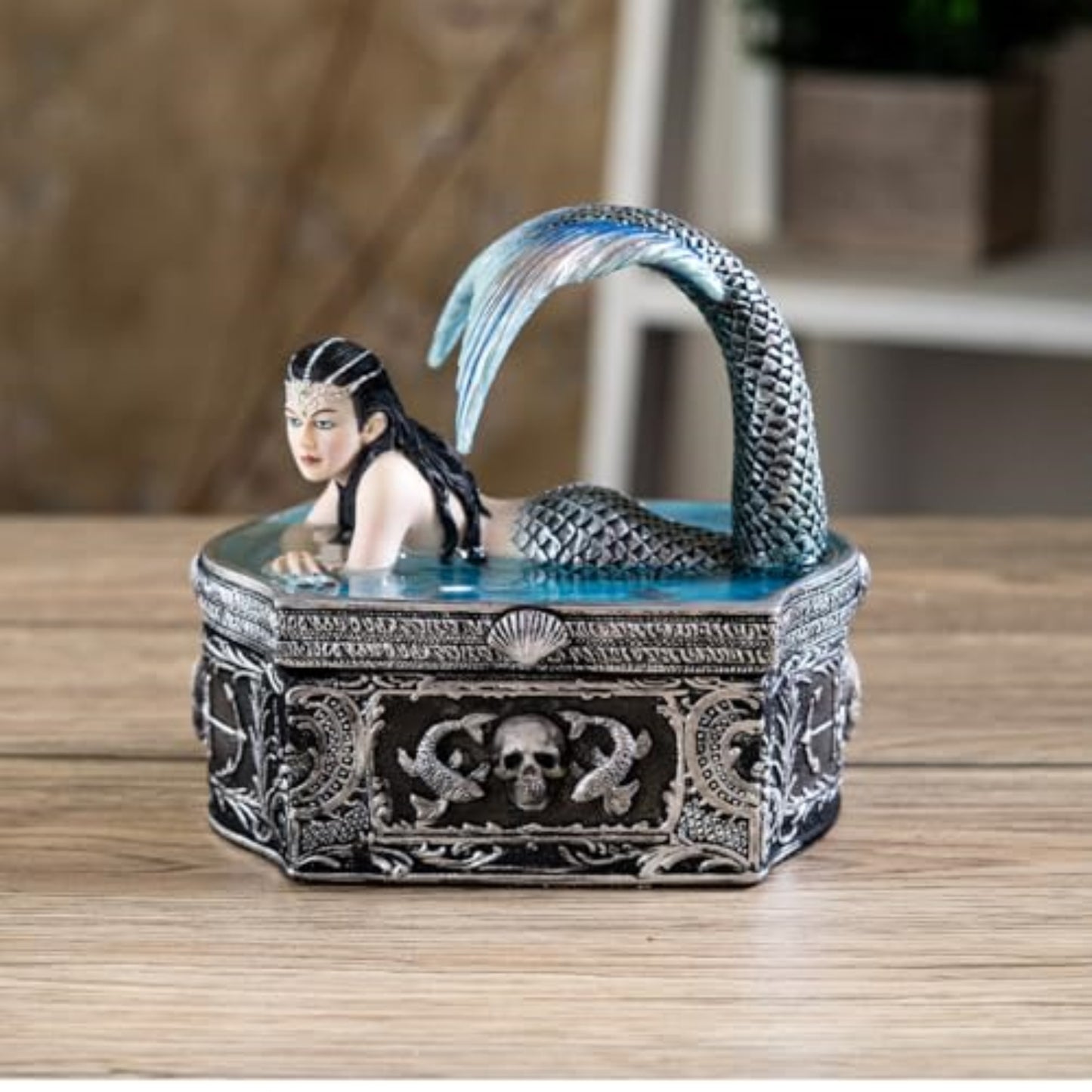 Anne Stoke Hidden Depth Mermaid Gothic Fantasy Trinket Box Home Decoration