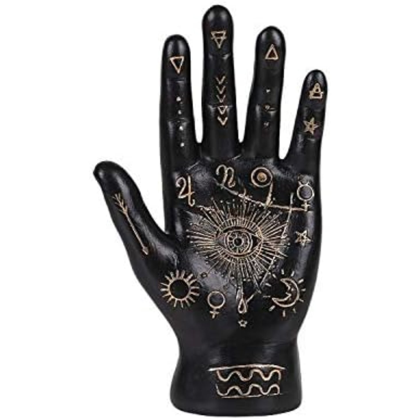 Palmistry Hand Fortune Teller Resin Figurine Statue 7.25 inch