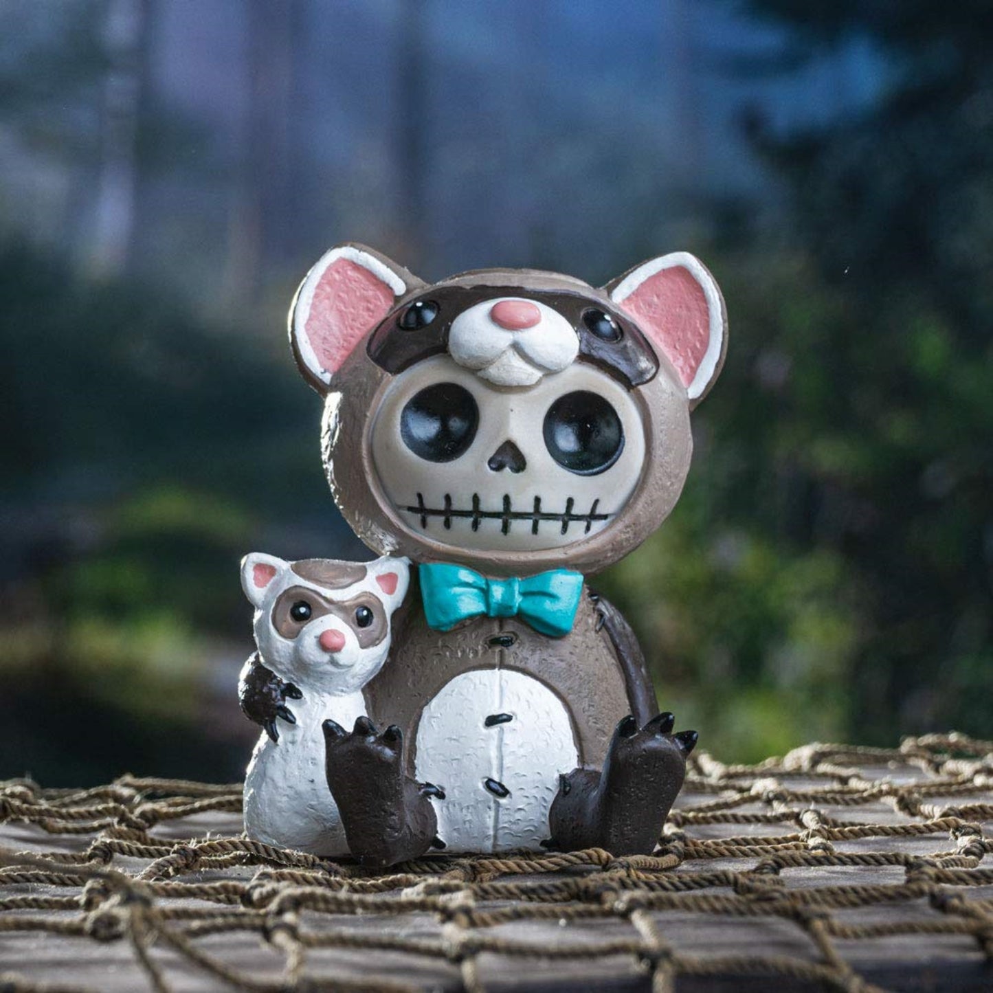 Furrybones Ferris Skeleton in Ferret Costume Figurine 3 inch