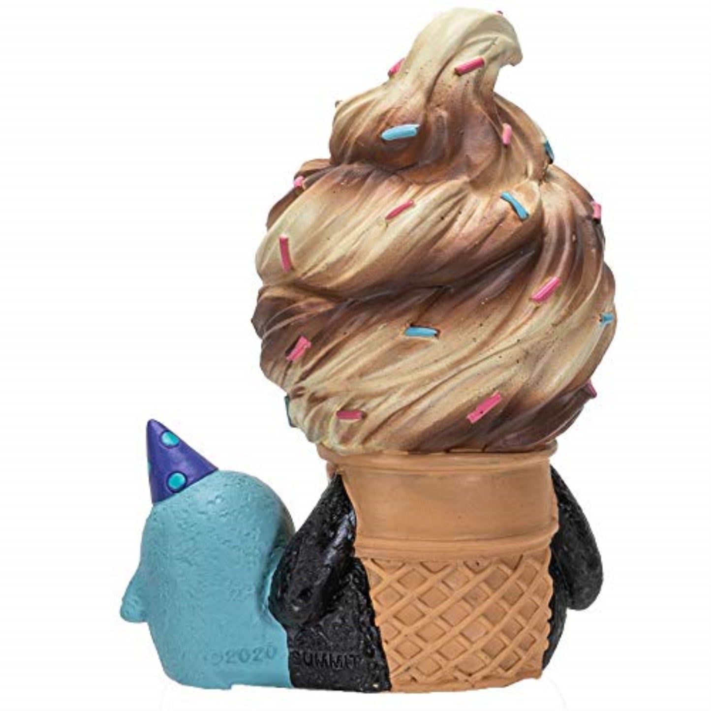 Furrybones Softo Skeleton in Ice Cream Cone Figurine 3 inch
