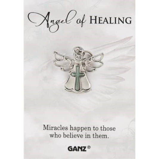 Ganz Angel of Healing Metal Pin 1.25 x 1 inch