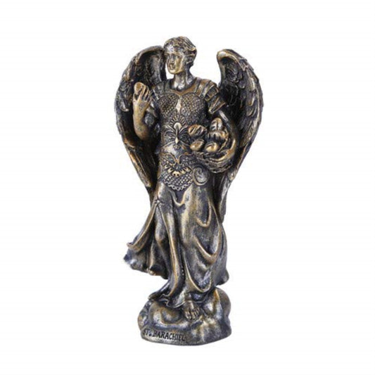 Small Saint Barachiel Figurine Made of Polyresin 4.75 Inches Tall