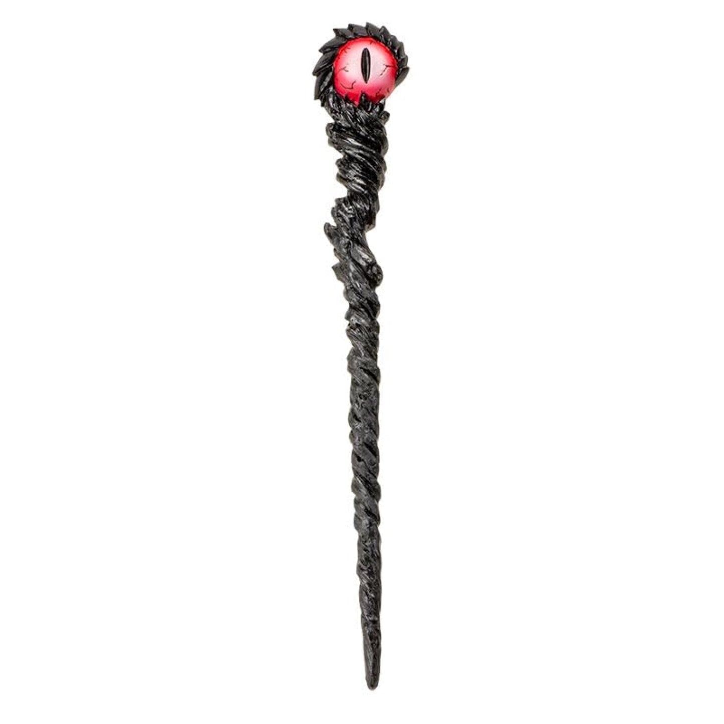 Red Dragon Eye Resin Magic Wand Accessory Cosplay Prop Home Decoration 9.5 inch