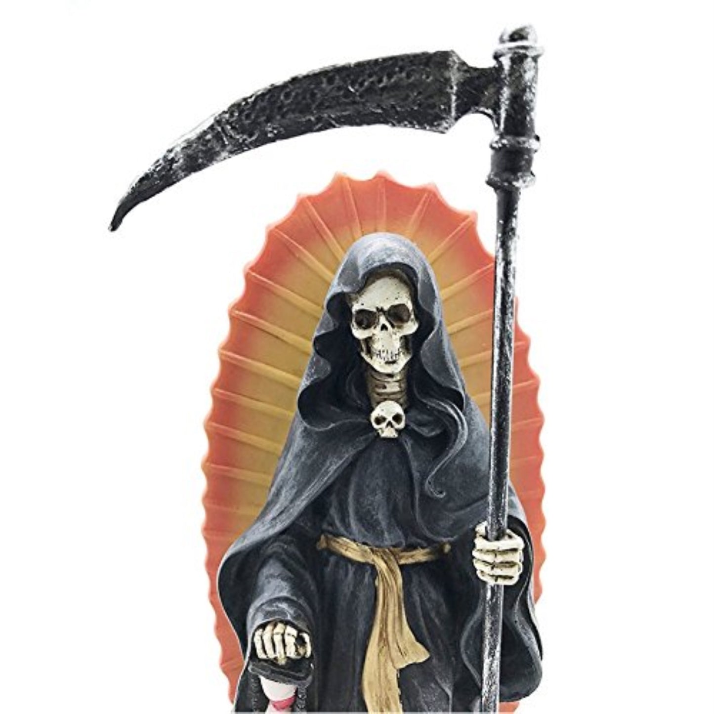 Santa Muerte Saint of Holy Death Standing Religious Statue 7.25 Inch Black Magic Protection Santisima Muerte