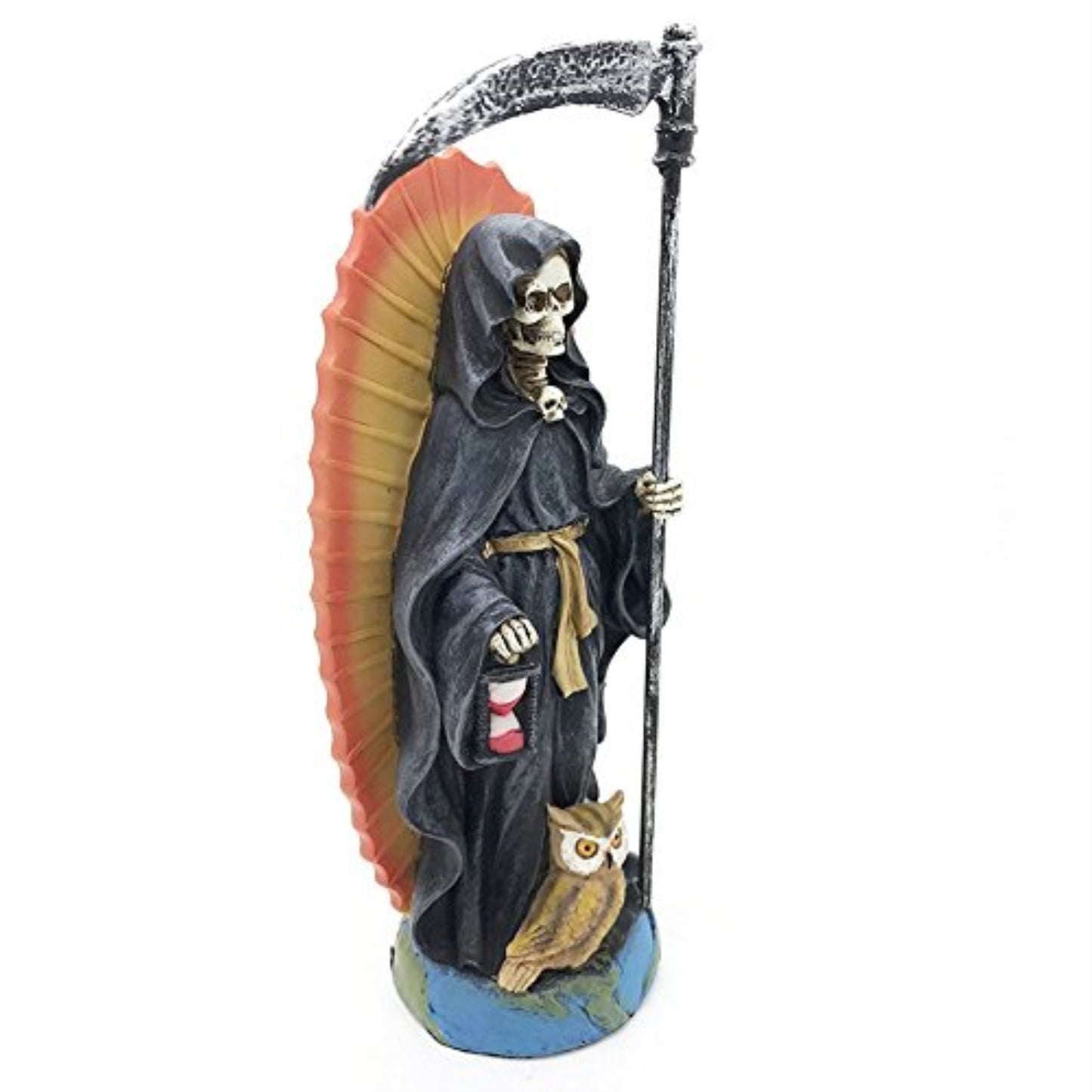 Santa Muerte Saint of Holy Death Standing Religious Statue 7.25 Inch Black Magic Protection Santisima Muerte