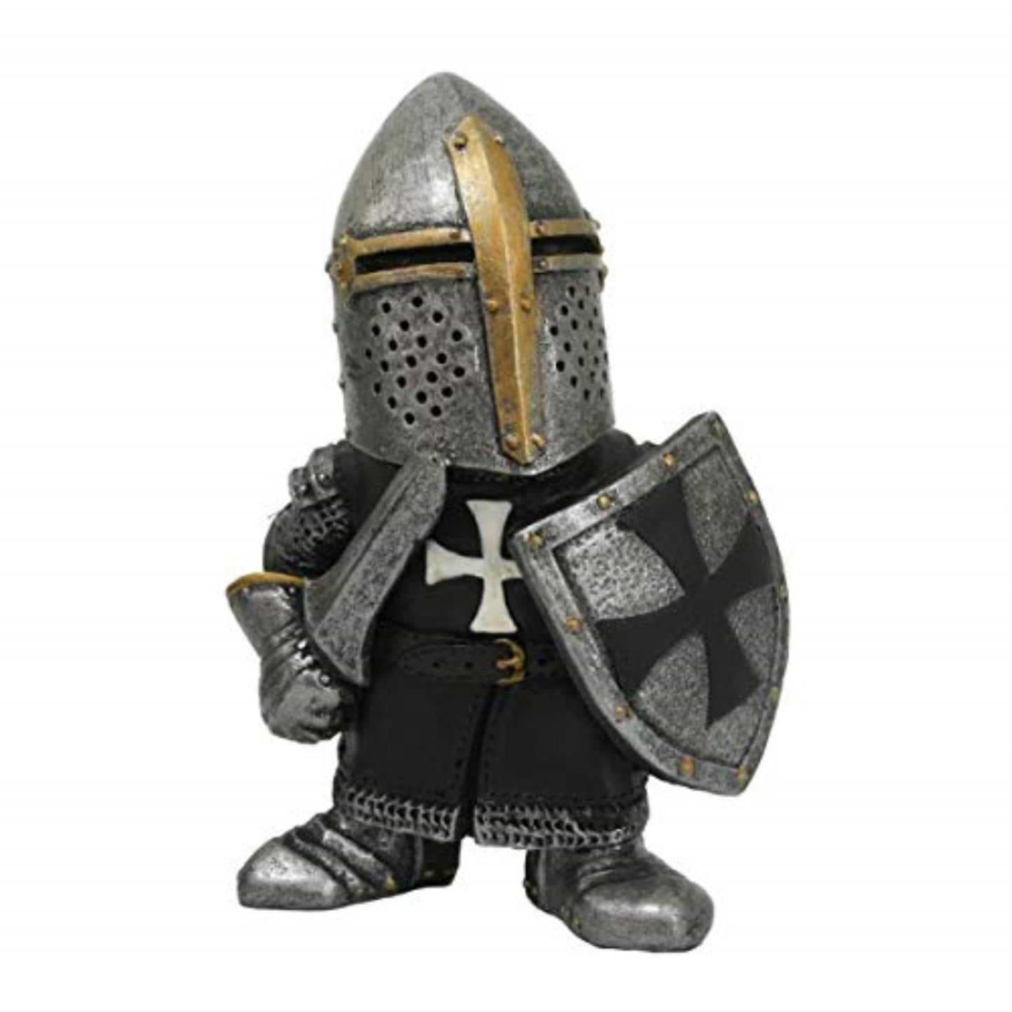 Medieval Times Crusader Helmet Knight Small Collectible Figurine 4.5 inch