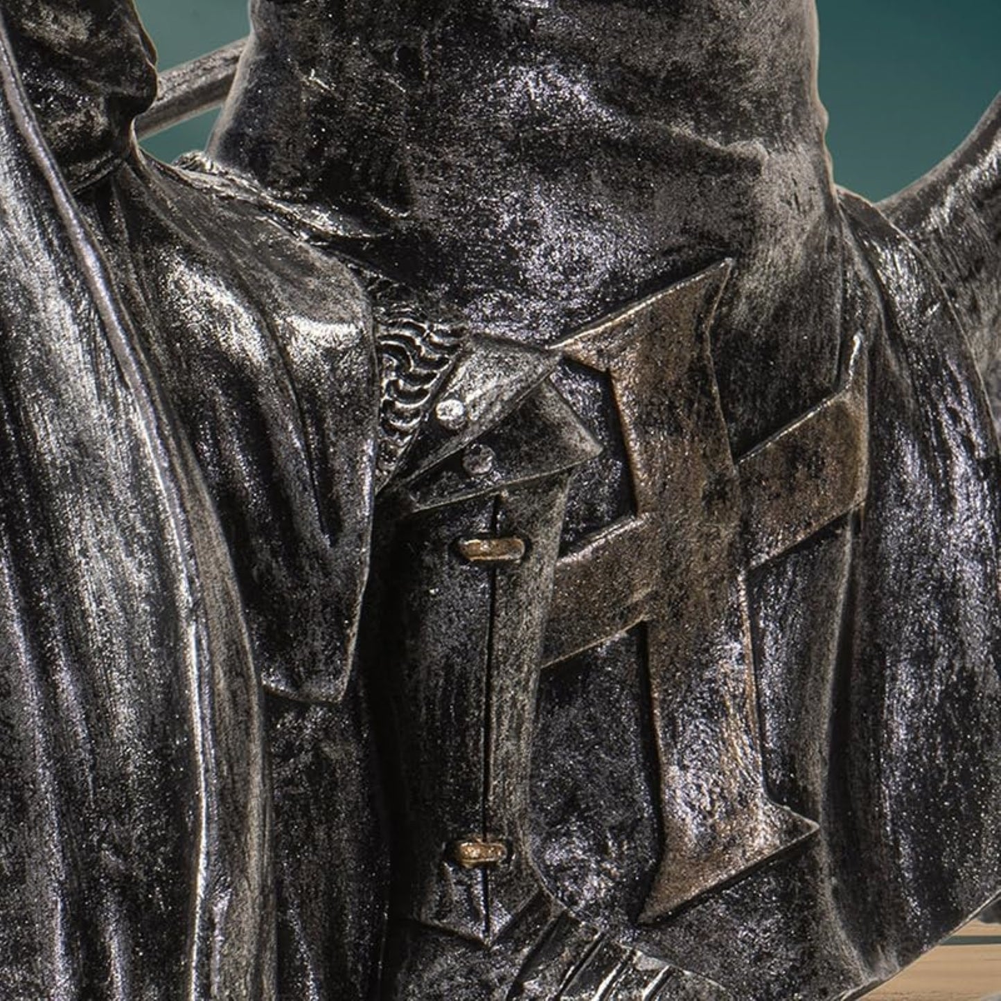 Medieval Knight on Horse with Lance and Armor Resin Statue Figurine 6 inch