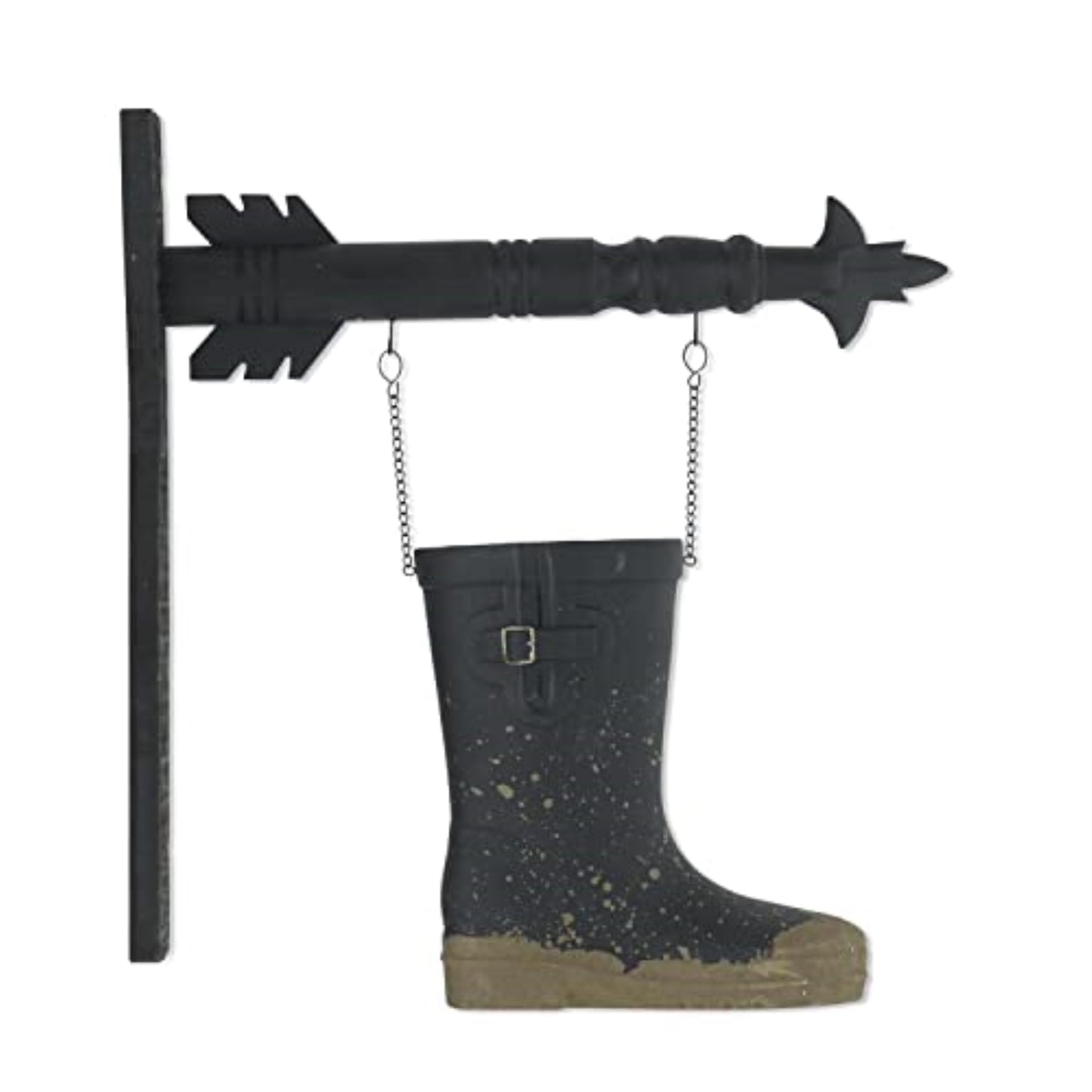 K&K Interiors Black Muddy Boot Arrow Replacement Sign 9.75 x 9 inch - Arrow Sold Separately