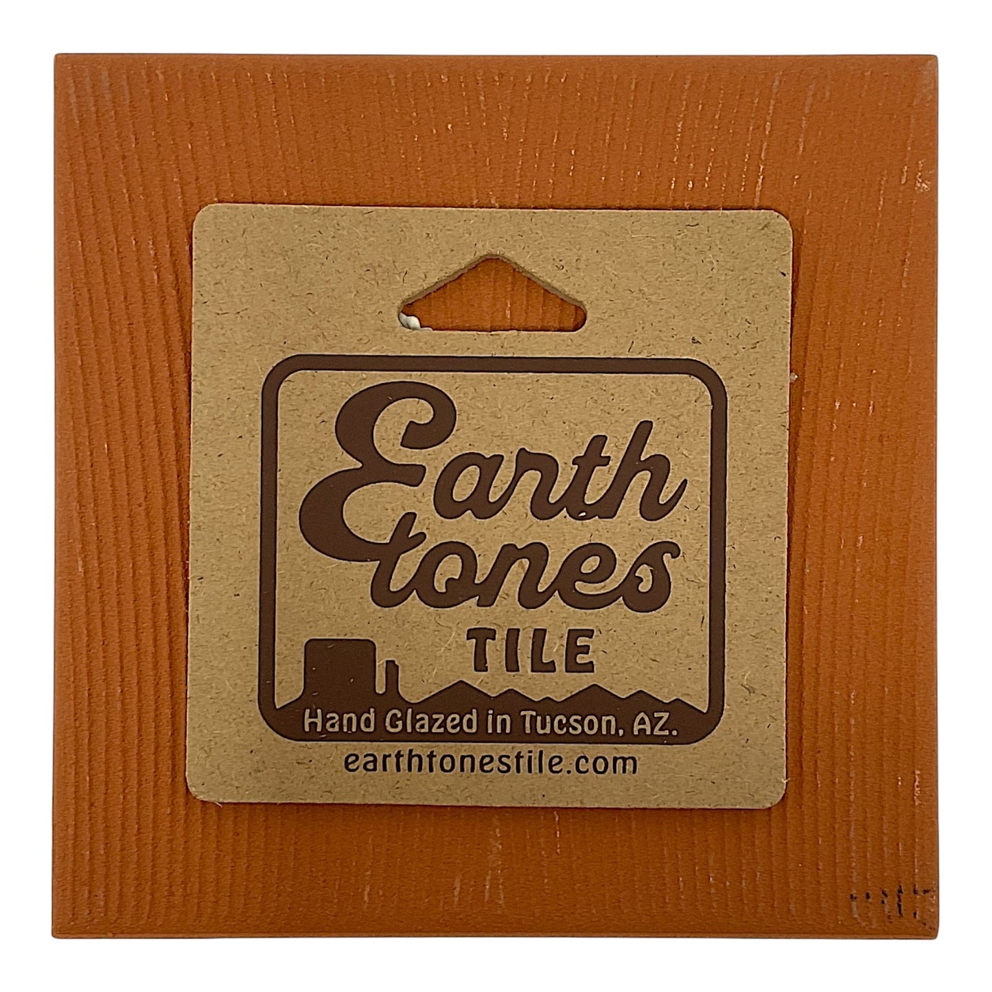Earthtones Southwest Howling Coyote with Moon 6X6 Hand Glazed Decorative Tile or Kitchen Trivet