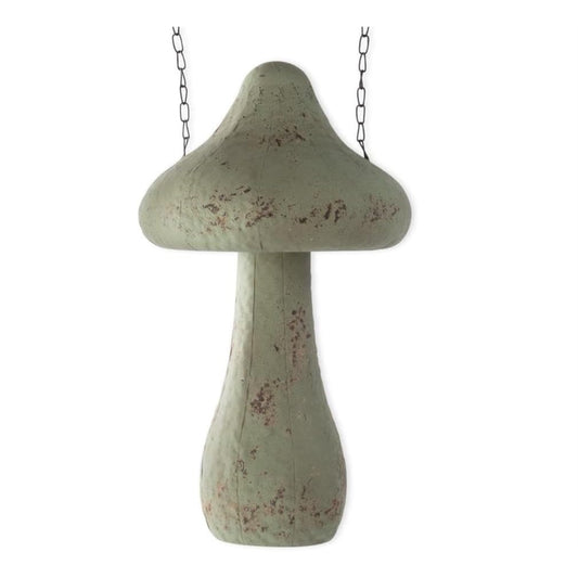 K&K Interiors Weathered Green Metal Mushroom Arrow Replacement Sign 15.75 inch - Arrow Sold Separately