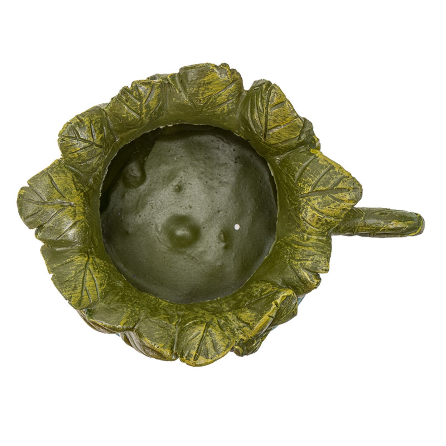 Fairy Garden Teacup Shaped Leaf House Floral Planter 7.5 inch