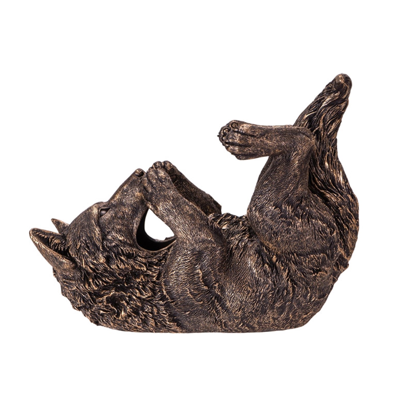 Wolf Wine Bottle Holder Decoration 9 inch