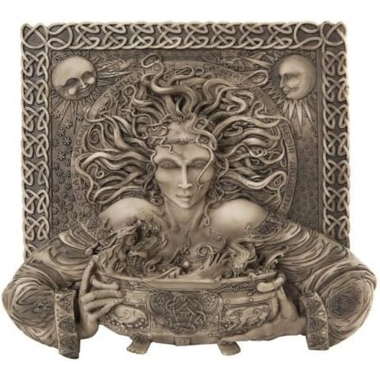 Cerridwen Celtic Goddess Knowledge Plaque Home Decor 10 x 9.25 inch