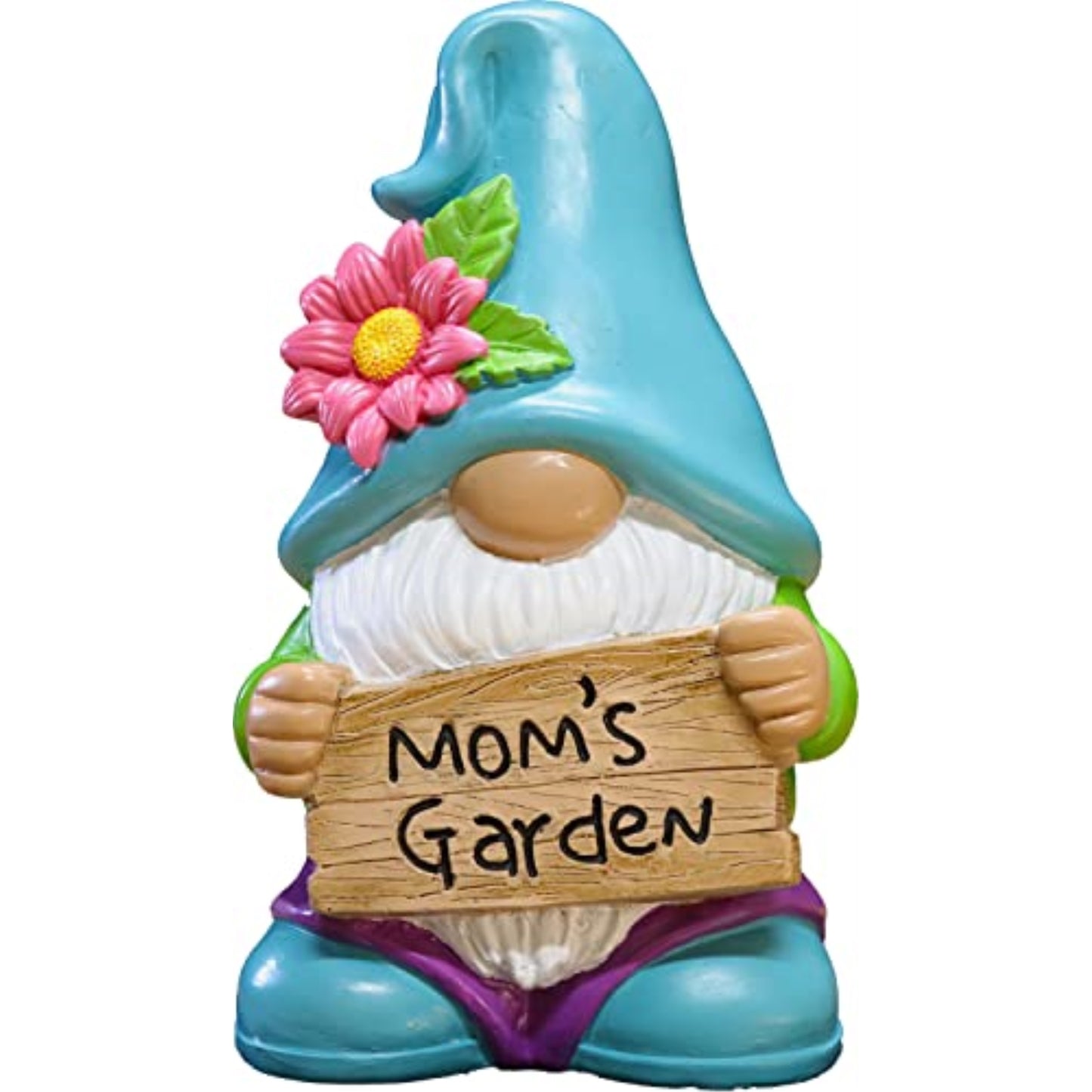 Spoontiques Mom's Garden Gnome Decorative Resin Garden Statue Indoor or Outdoor Patio Garden Accessory