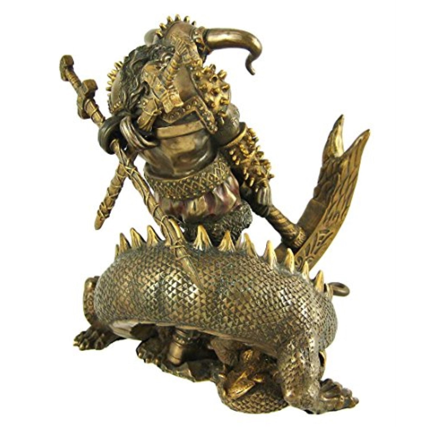 Thor God of Thunder and Serpent Resin Statue Figurine 8 inch