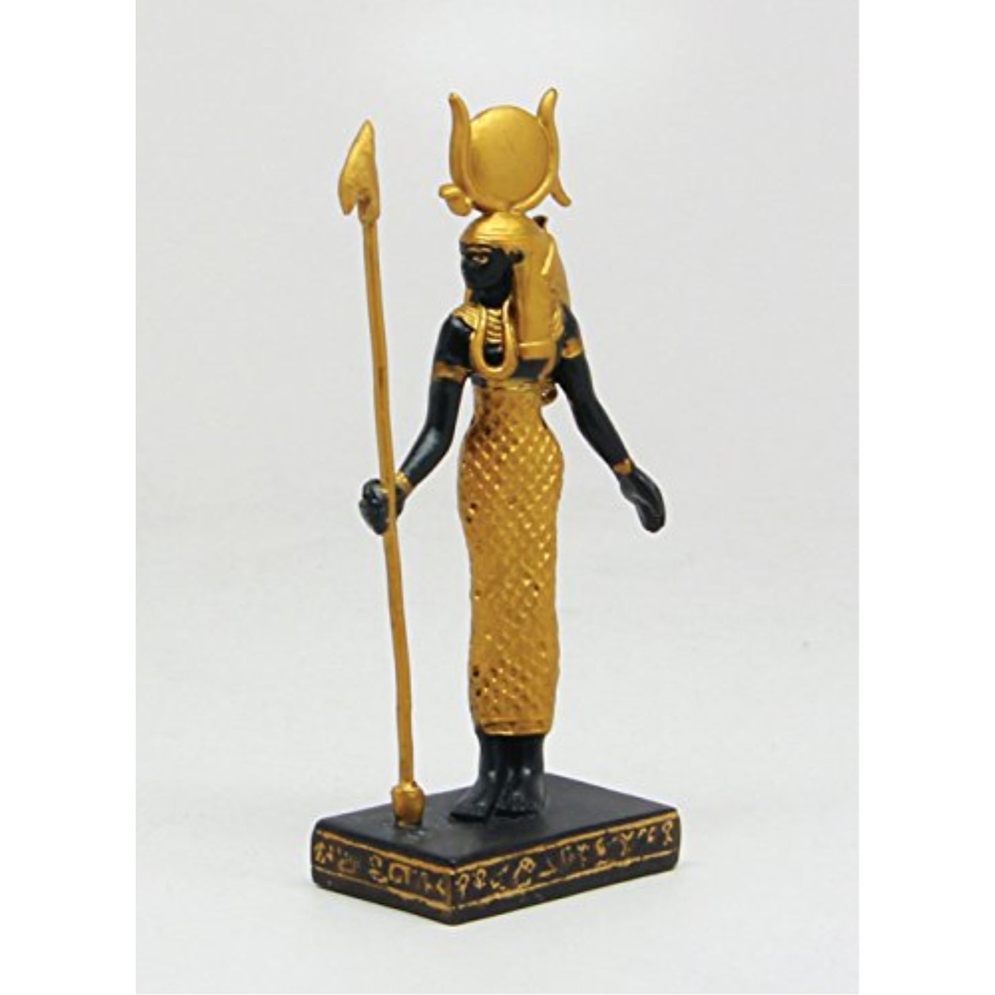 Hathor Egyptian Mythological Guardian Statue Resin Egypt Figurine 3.25 inch