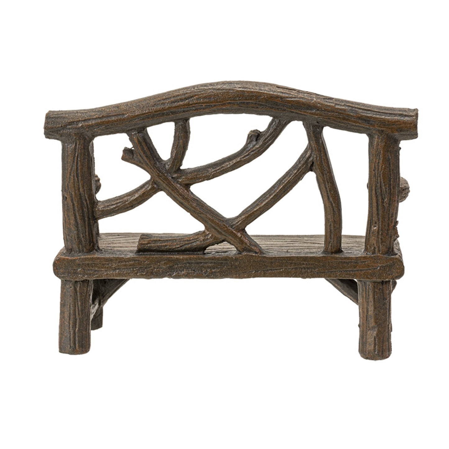 Enchanted Garden Tree Stump Bench Mini Fairy Garden Decorative Accessory 4 Inch Long