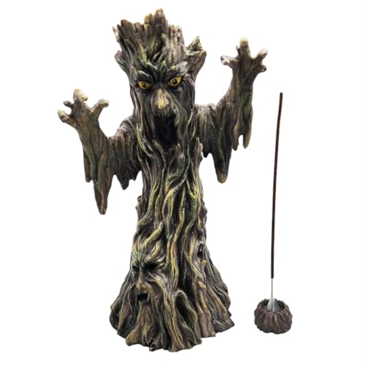 Fantasy Gifts Scary Tree Resin Incense Burner Holder 11.5 Inch for Gothic Home Decor and Fantasy Collectors