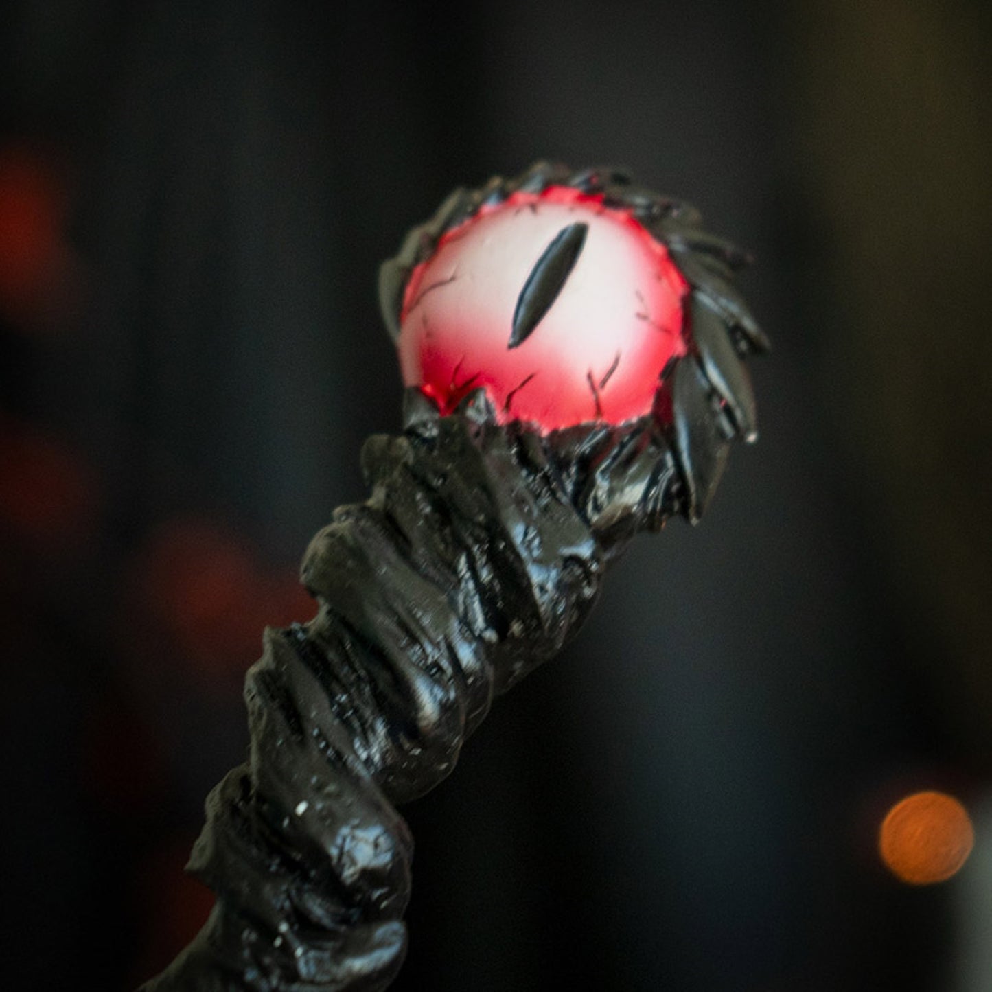Red Dragon Eye Resin Magic Wand Accessory Cosplay Prop Home Decoration 9.5 inch