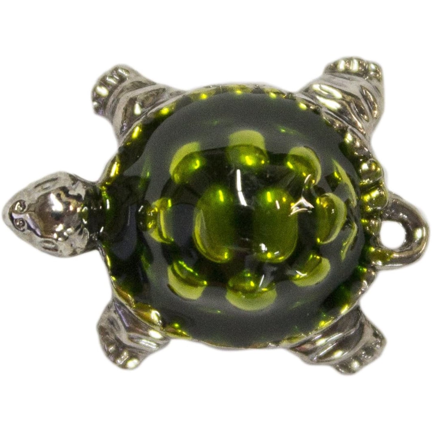 Lucky Little Turtle Pocket Charm with Inspirational Card Miniature 1 inch