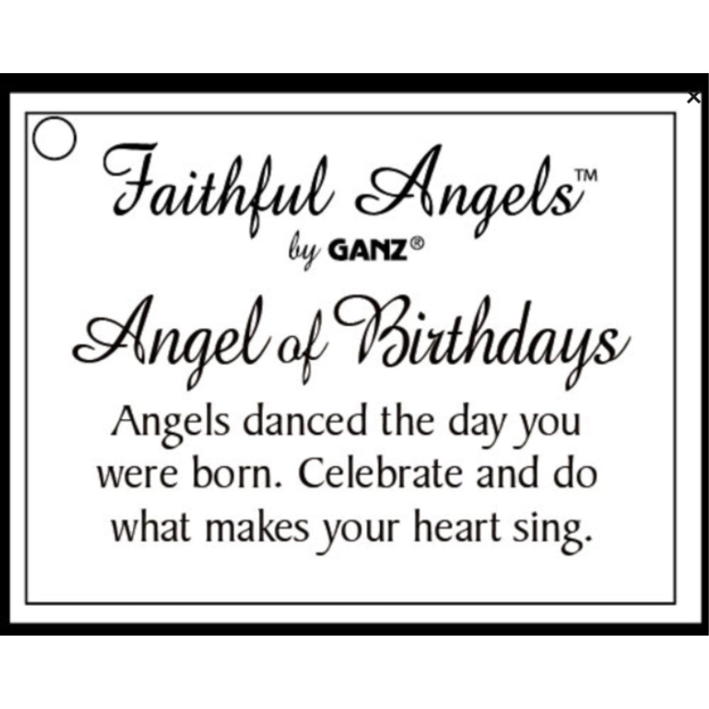 Angel of Birthday Faithful Angels Metal Angel Figurine 3.75 inch