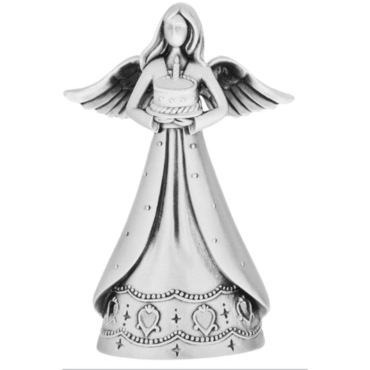 Angel of Birthday Faithful Angels Metal Angel Figurine 3.75 inch