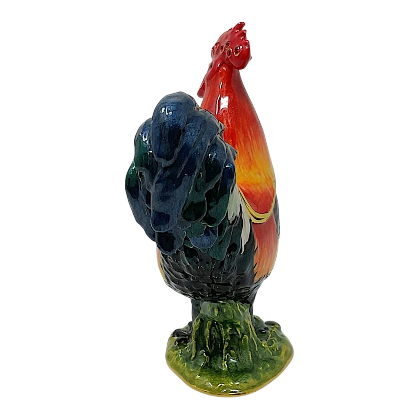 Rooster Bird with Crystals Enameled Farm Animal Jewelry Trinket Keepsake Box 3 x 3.25 inch