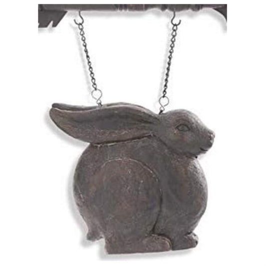 K&K Interiors Small Dark Brown Sitting Rabbit Easter Arrow Replacement Sign 11 x 10.5 inches - Arrow Sold Separately