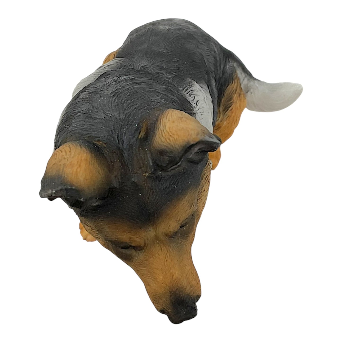 Sitting German Shepherd Panda Color Dog Pet Home Decor Figurine 8.75 inch