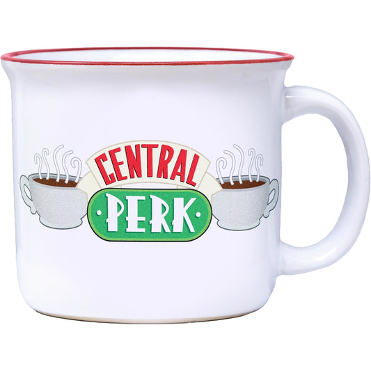 Spoontiques Friends Central Perk White Camper Mug 14 ounces