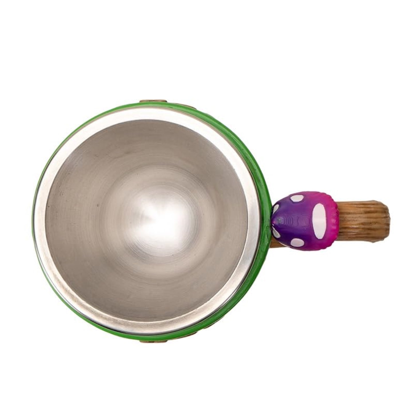 Mushroom Tea Cup 8 Floz Resin Mug with Stainless Steel Insert Forest Design Perfect for Tea and Coffee