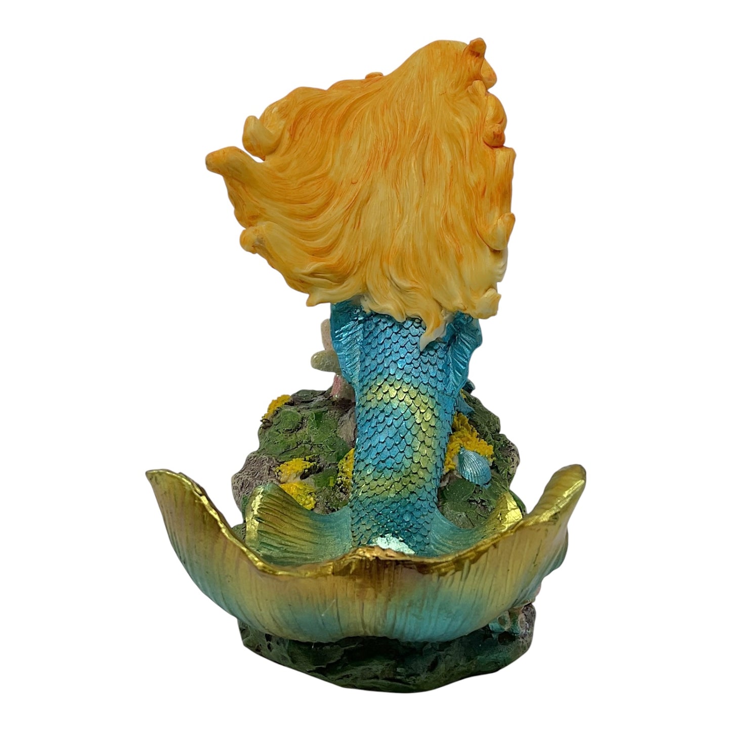 Turquoise Mermaid Decorative Wine Bottle Holder Nautical Sea Life Kitchen Decor 8 x 6.25 inch