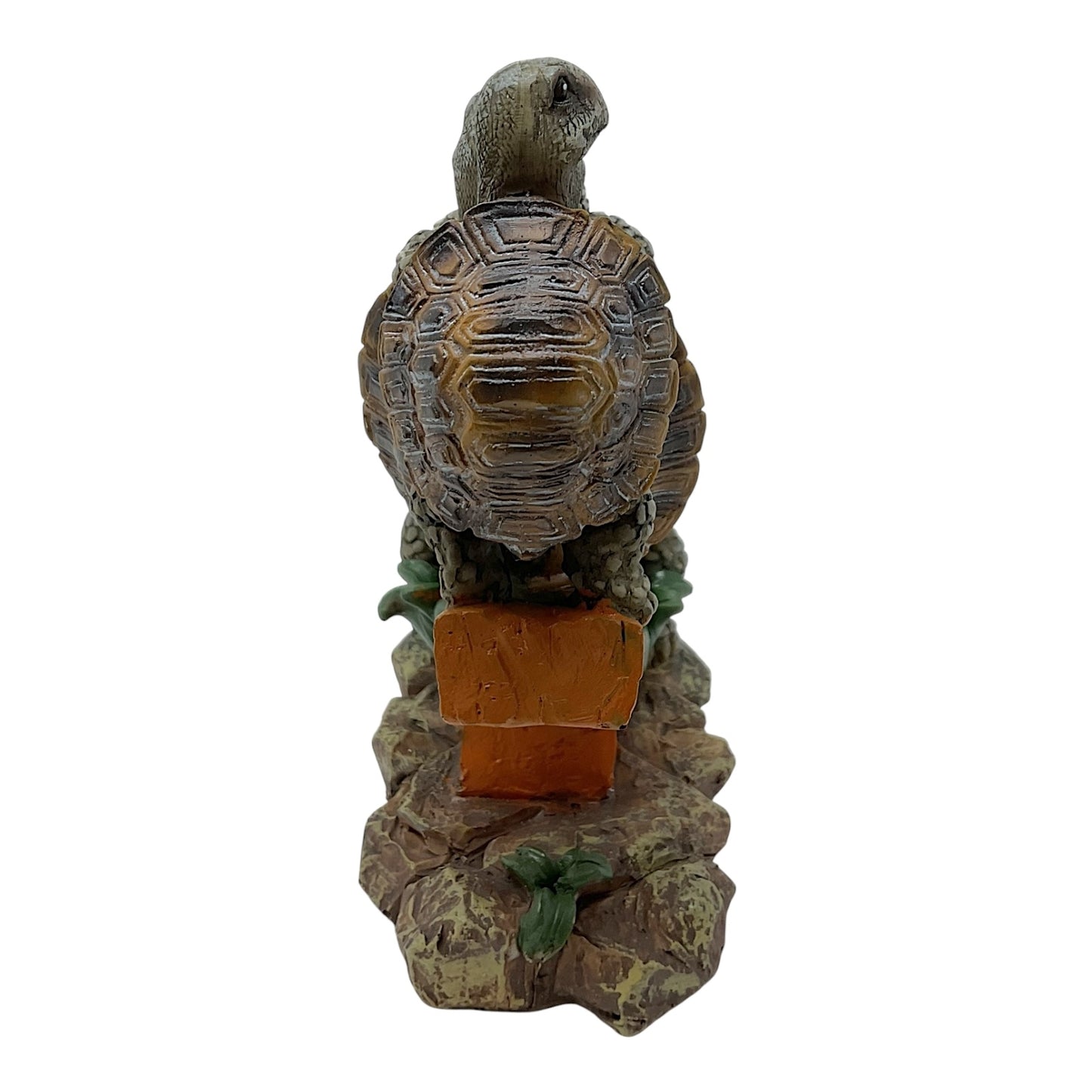 Green Turtle Family Having Fun on a Seesaw Decorative Statuette Figurine 7.25 x 6.5 inch
