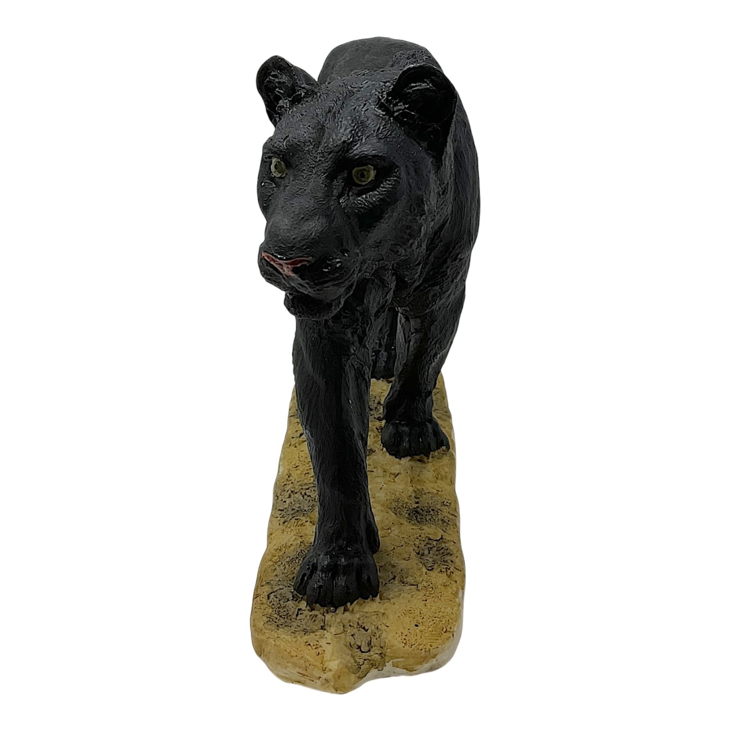 Black Panther Walking Animal Decoration Statue Figurine 16 x 8 inches