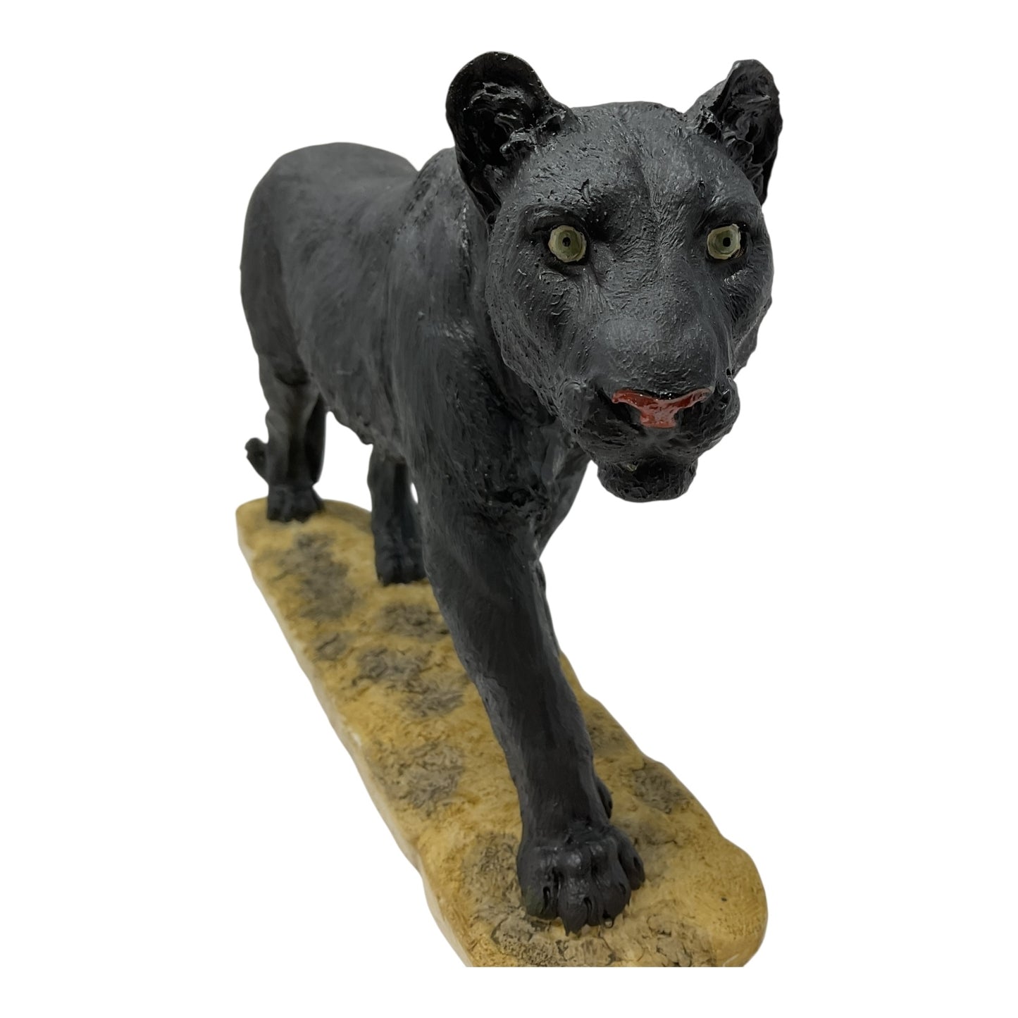 Black Panther Walking Animal Decoration Statue Figurine 16 x 8 inches