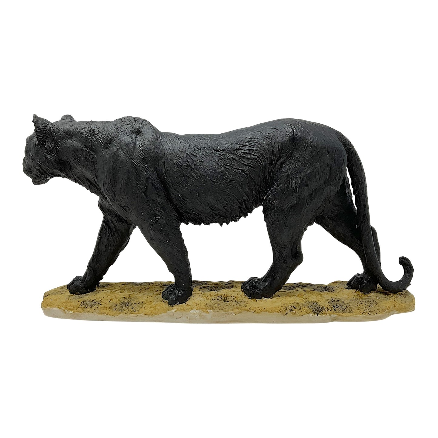Black Panther Walking Animal Decoration Statue Figurine 16 x 8 inches