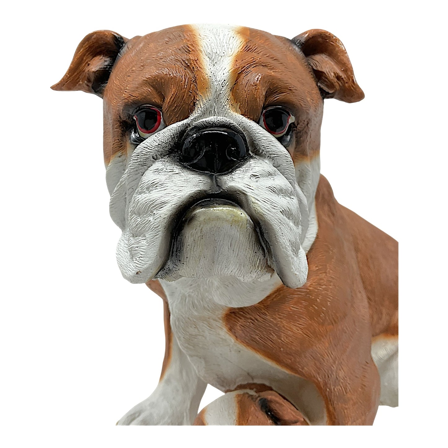Bulldog with Puppy Dog Pet Statue Figurine Home Decoration 11.5 x 9.75 inch