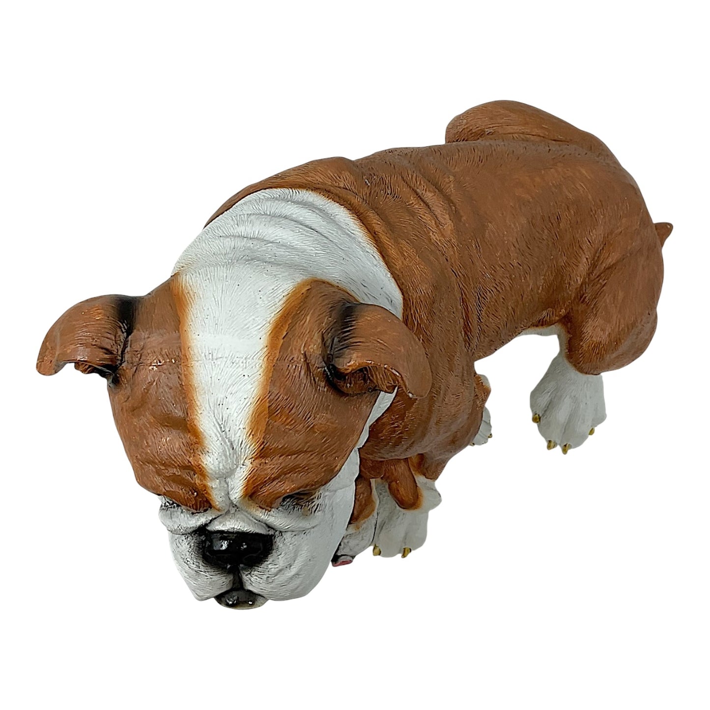 Bulldog with Puppy Dog Pet Statue Figurine Home Decoration 11.5 x 9.75 inch