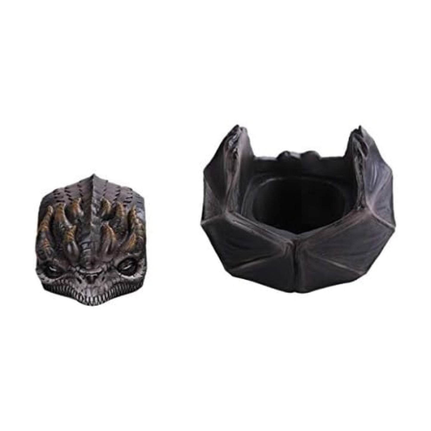 Black Winged Dragon Figurine Stash Decorative Boxes 3.4 x 2.75 inch