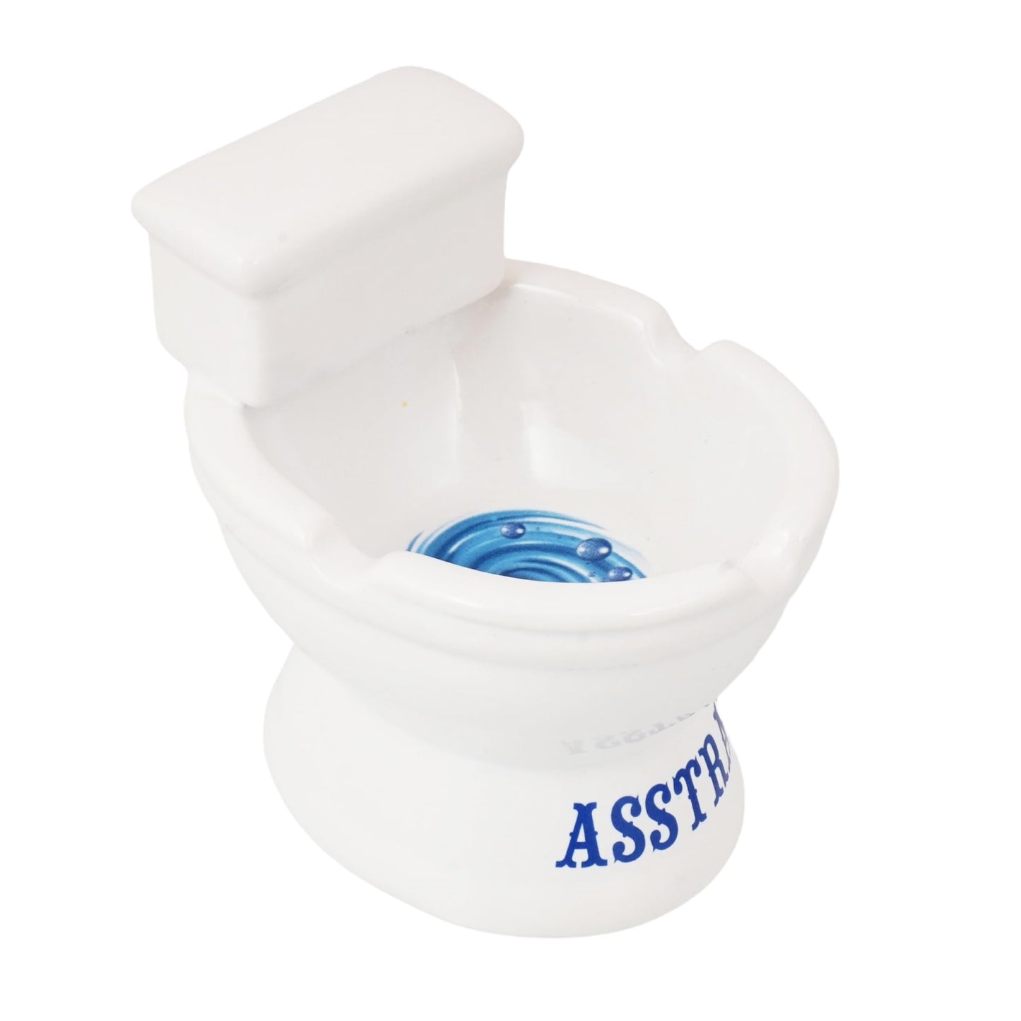 Novelty Toilet Shaped Ceramic Ashtray  4 Inches Tall