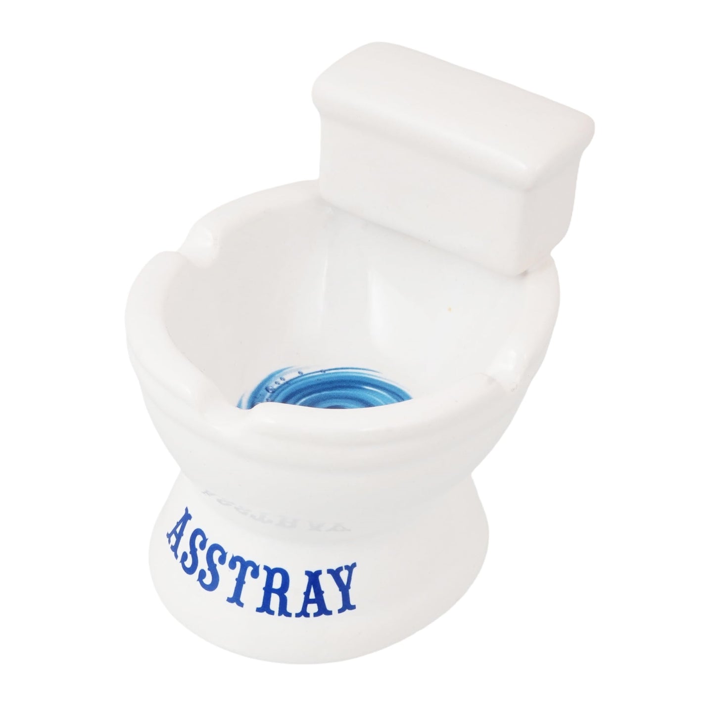 Novelty Toilet Shaped Ceramic Ashtray  4 Inches Tall