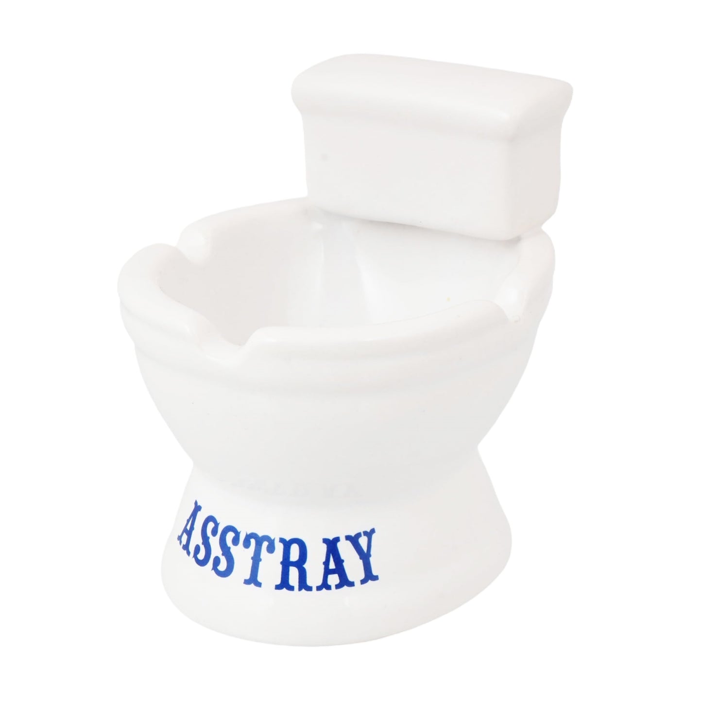 Novelty Toilet Shaped Ceramic Ashtray  4 Inches Tall