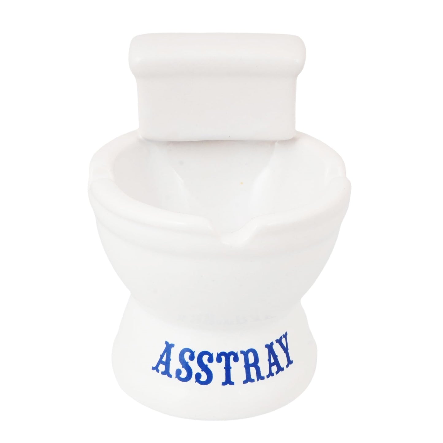 Novelty Toilet Shaped Ceramic Ashtray  4 Inches Tall