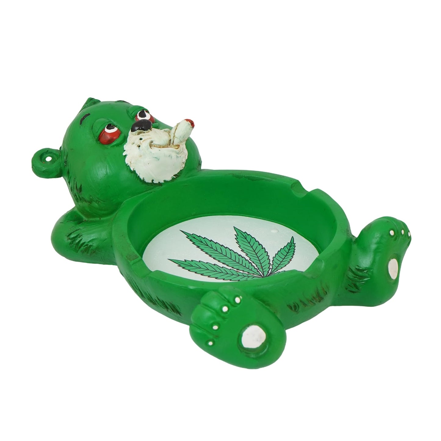 Fantasy Gifts Stoner Bear Polyresin Ashtray 4 x 6 inches