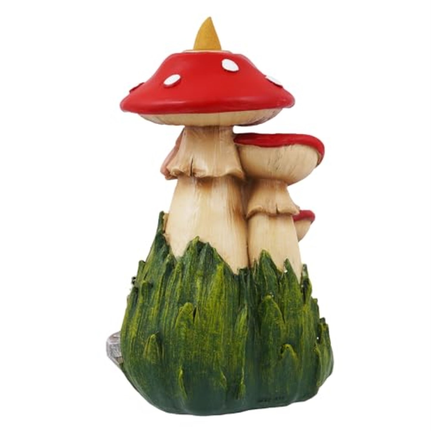 Fantasy Gifts Alice and Mushroom Backflow Incense Burner 7 Inch Fantasy Waterfall Decor Accent