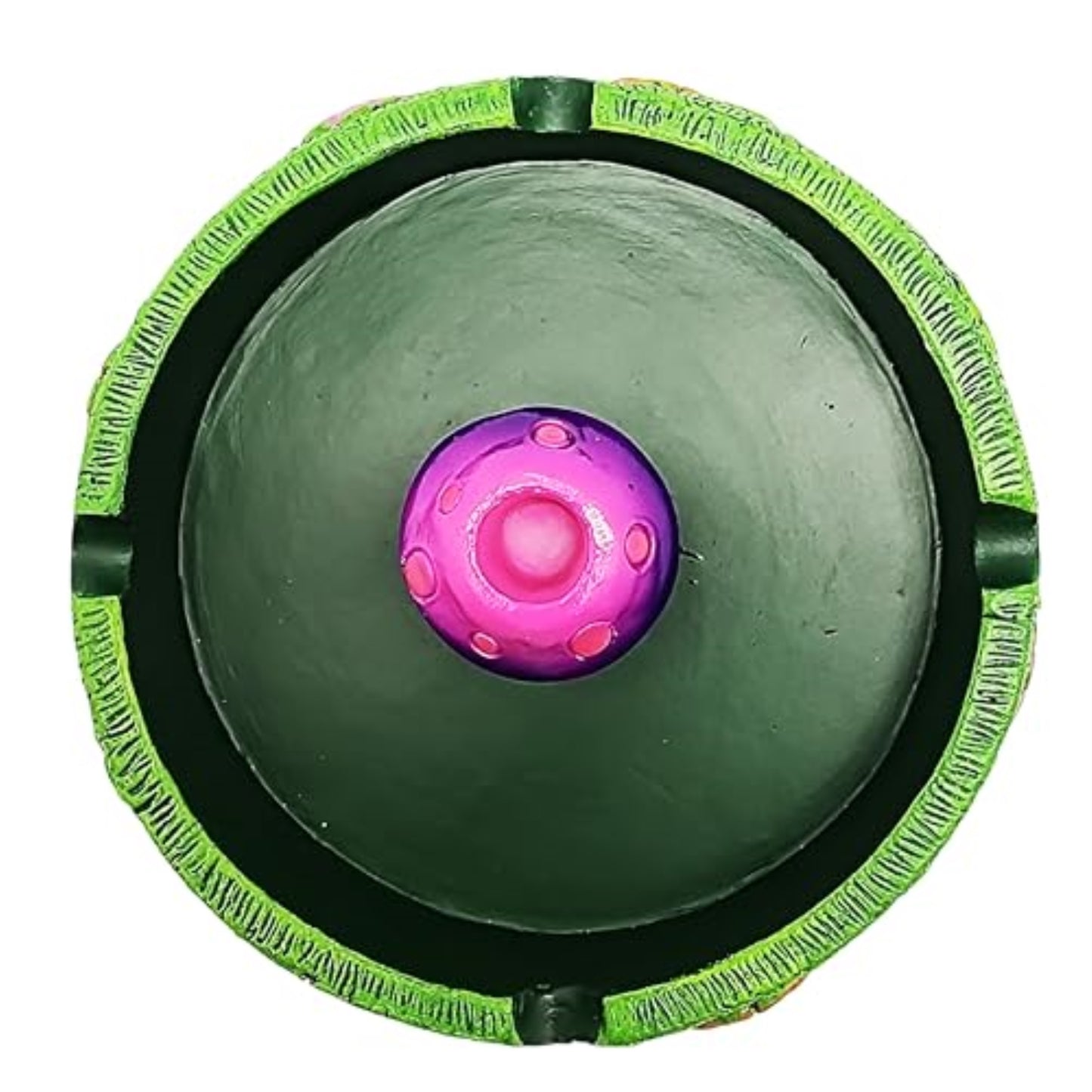 Fantasy Gifts Green Mushroom Ashtray with Snuffer 5 Inch Polyresin Rustic Whimsical Design